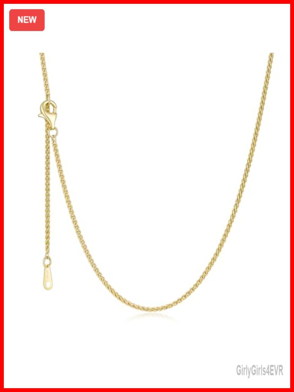 14K Gold Chain Necklace Women Hypoallergenic Everyday Jewelry Gift